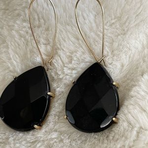 Kendra Scott vintage black/gold dangle earrings